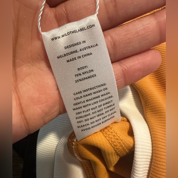 NWT WILO the Label Bike Shorts, Marigold - Picture 7 of 7